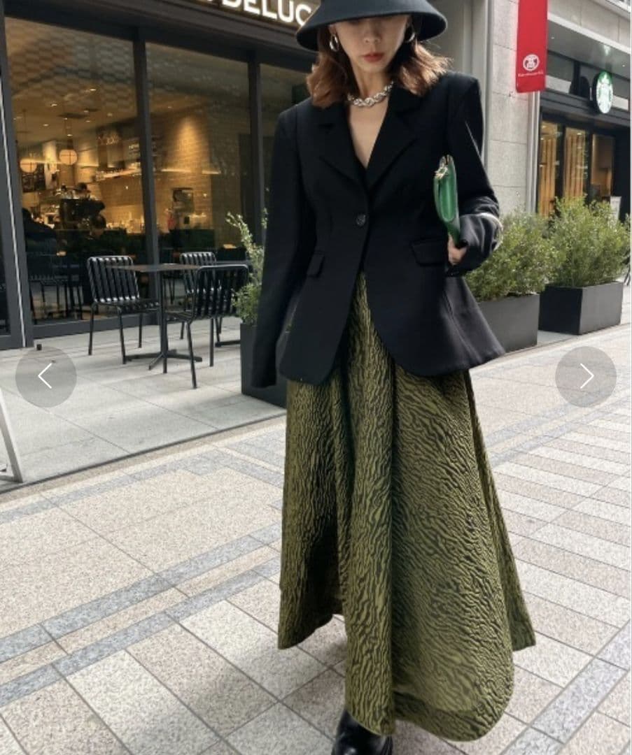 Ameri　WAIST SHAPE FLARE JACKET