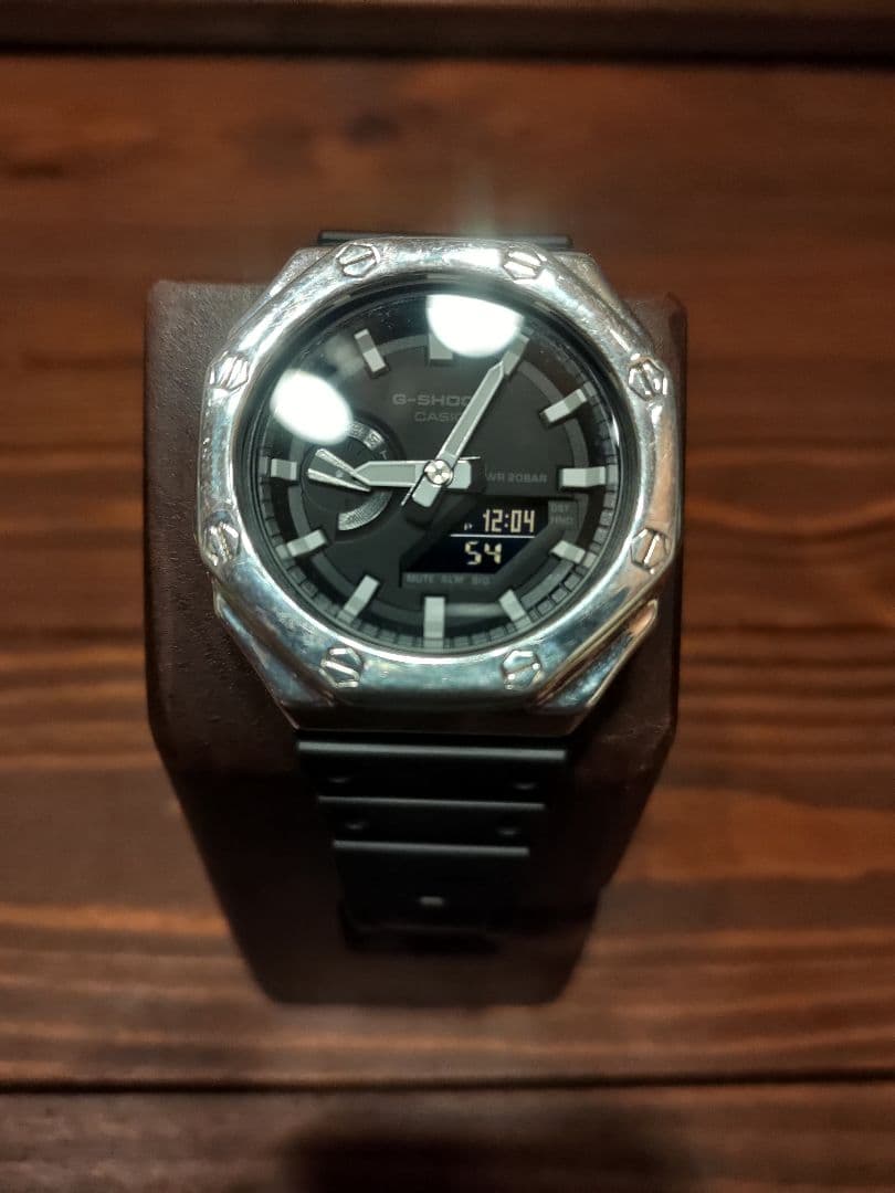 GA-2100-1AJF silver925 純銀 スターリングシルバー ベゼル