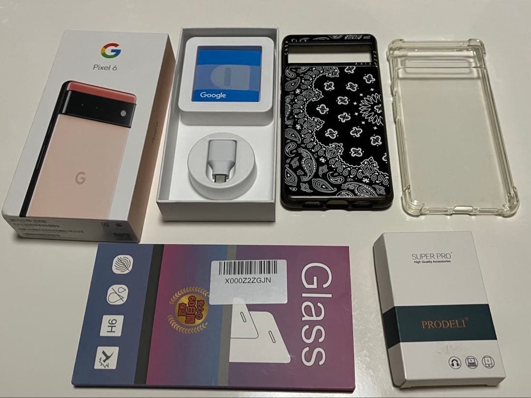 美品　Pixel6 128GB ピンク(Kinda Coral)