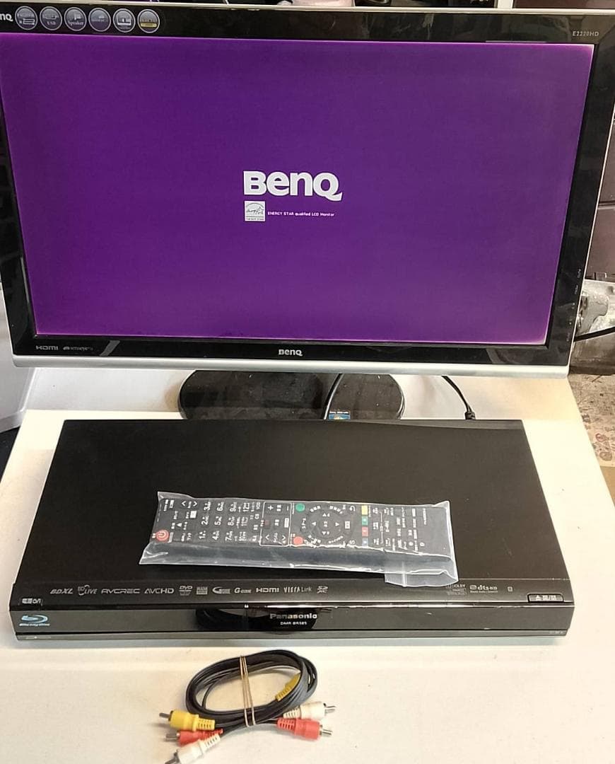 パナソニック DMR-BR585 Blu-rayレコーダー+22インチモニター