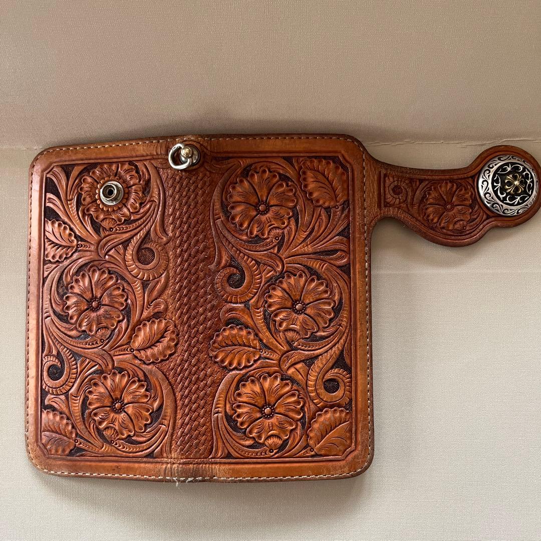 FUNNY カービングレザー　長財布とホルダーセット