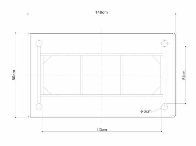 無印良品 木製テーブル 140×80cm KC0GLA3S