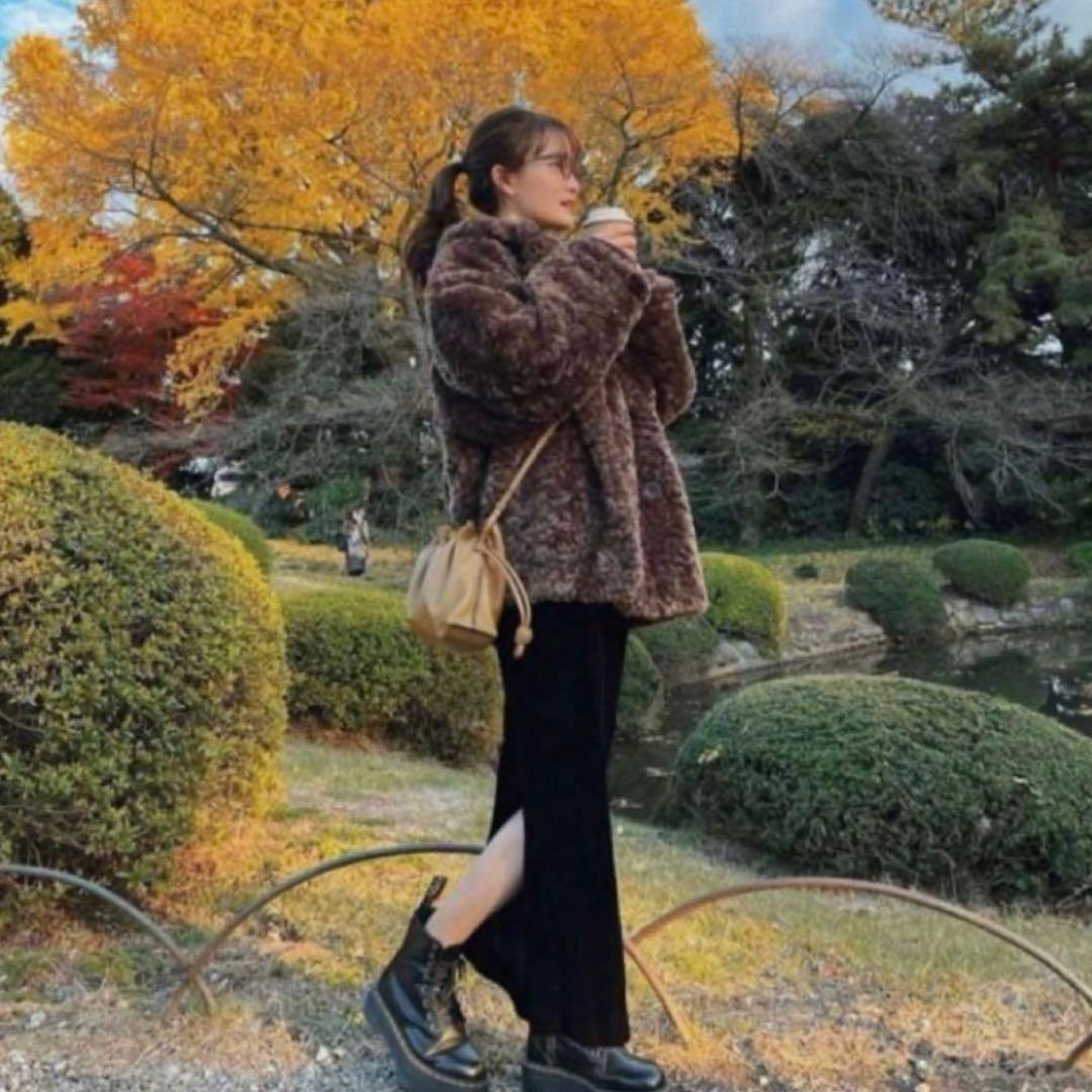 ファーコート　pinue ピヌエ　もこもこファージャケット