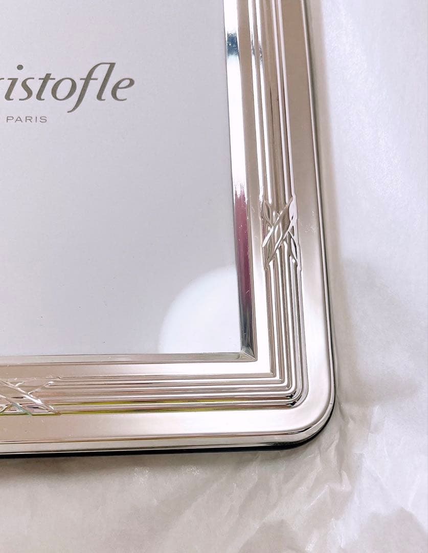 【未使用品】CHRISTOFLE クリストフル フォトフレーム リュバン