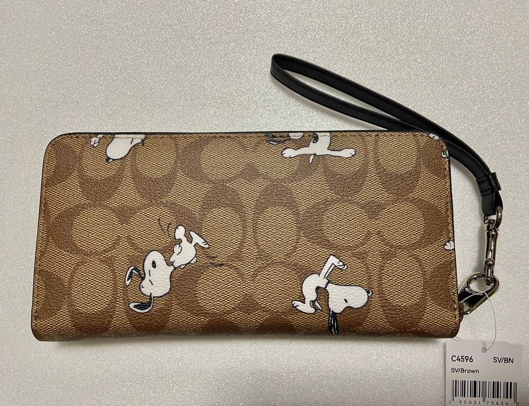 【新品未使用】COACH コーチ 長財布　 スヌーピー限定モデル　C4596