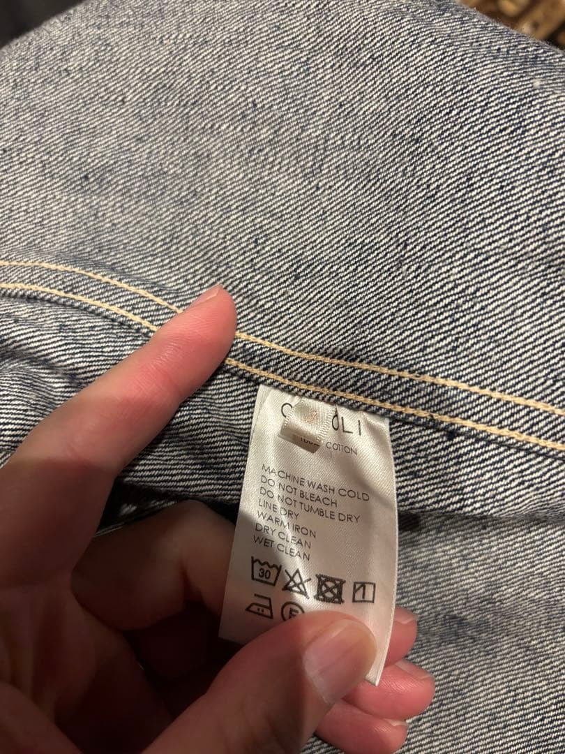 COMOLI 21SSデニムワークジャケット サイズ3