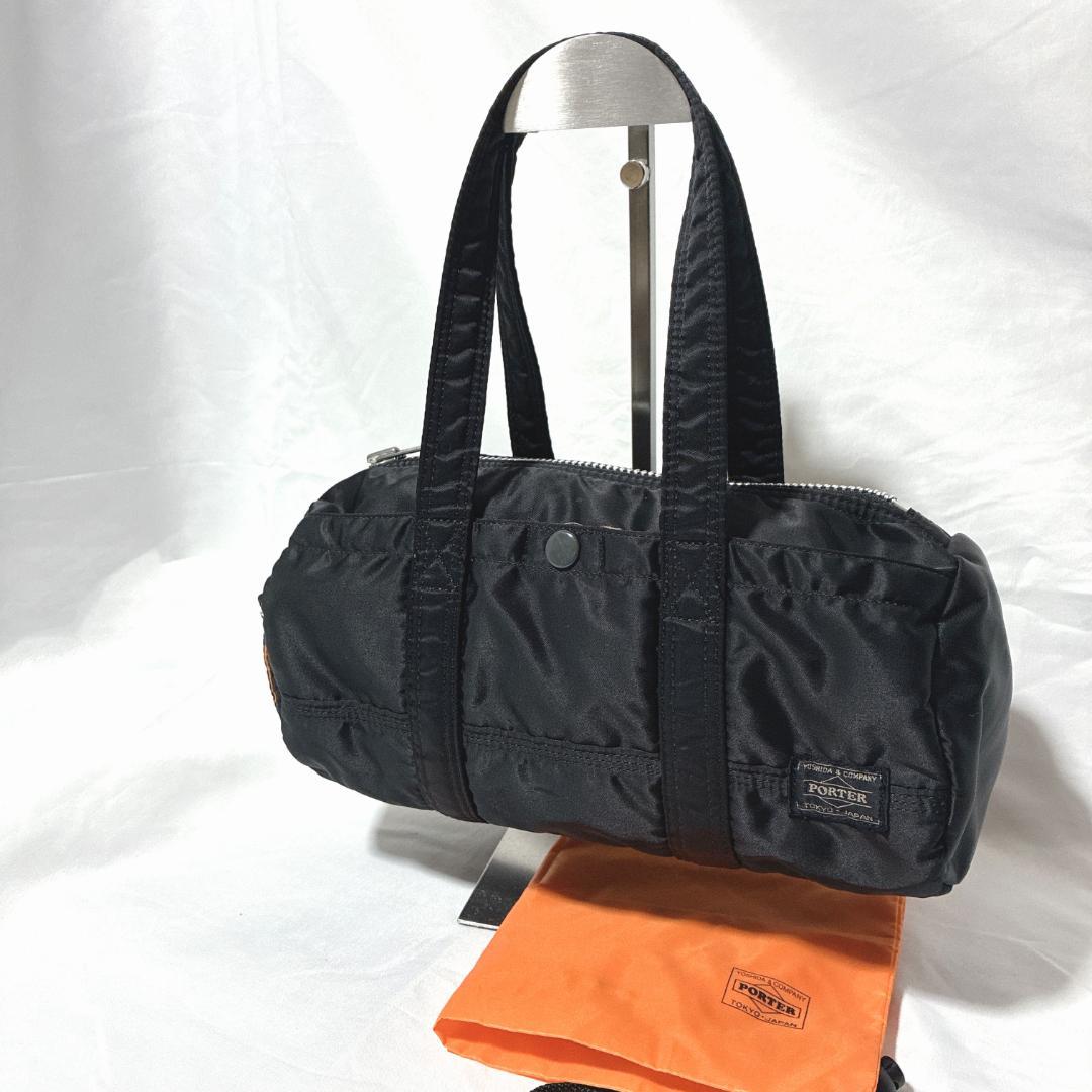 美品！ポーター タンカー ミニボストンバッグ S ナイロン 黒 PORTER