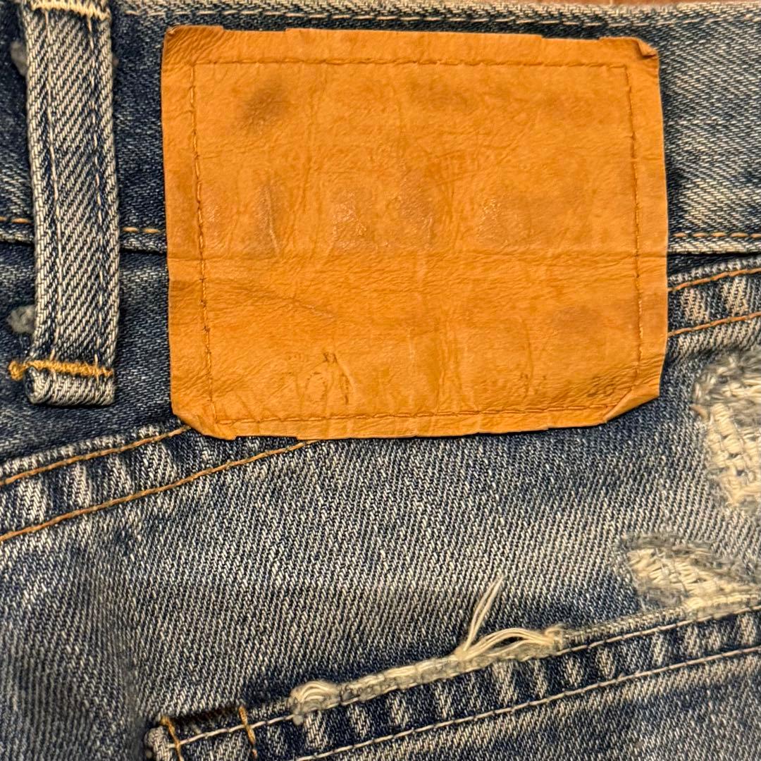 BOROデザインLEVI‘S 501XX 1966 W34鬼ヒゲ！ハチノス