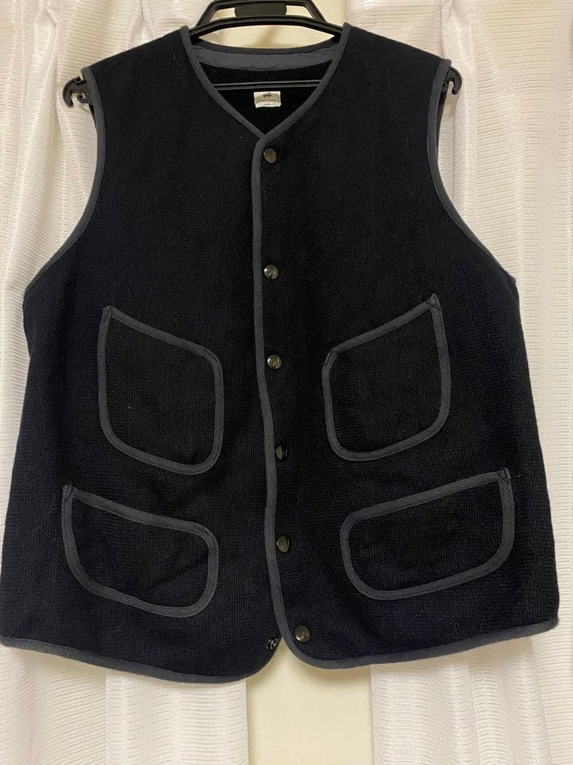 【美品/サイズ44】ANATOMICA ビーチクロスベスト NAVY