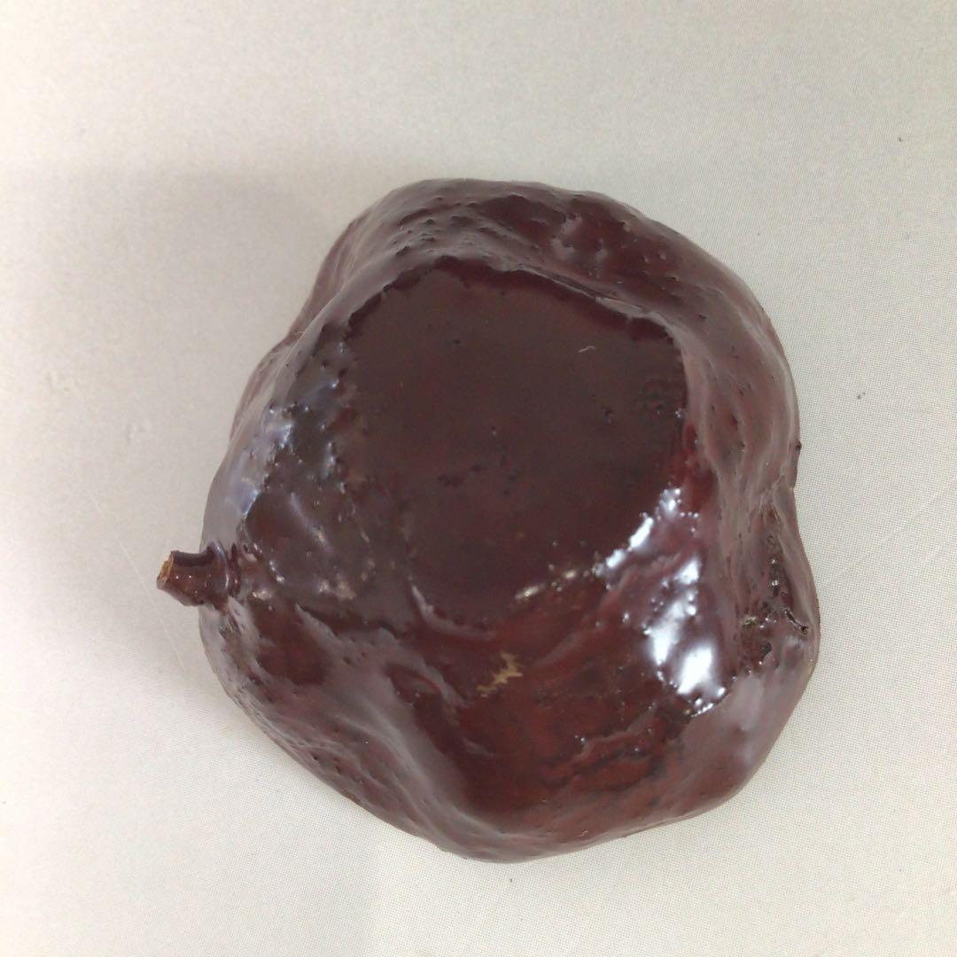 Ｒ８６２　香合　『輪島塗』『池上昭一作』『石榴(ザクロ)香合』　共箱　茶道具