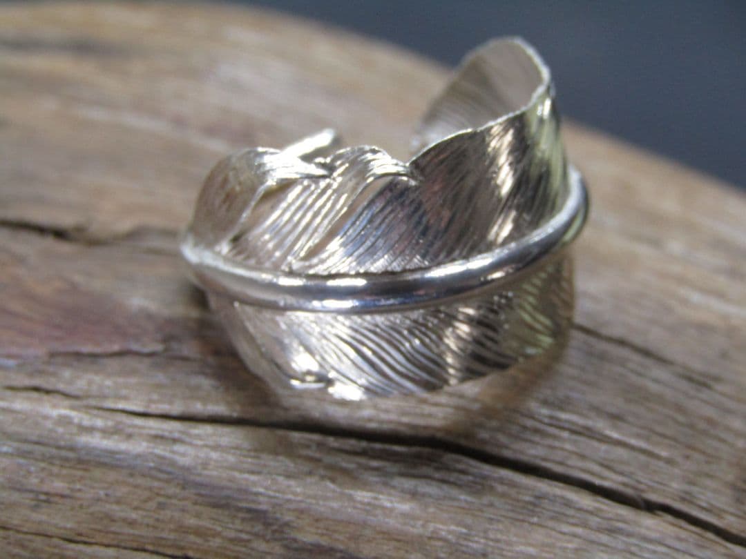 17号　フリーサイズ　フェザーリング　SV950　インディアンジュエリー