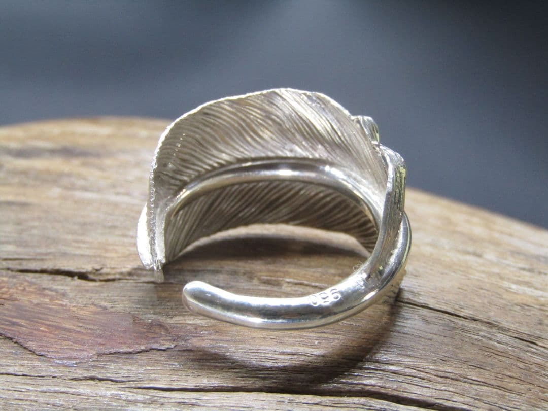 17号　フリーサイズ　フェザーリング　SV950　インディアンジュエリー