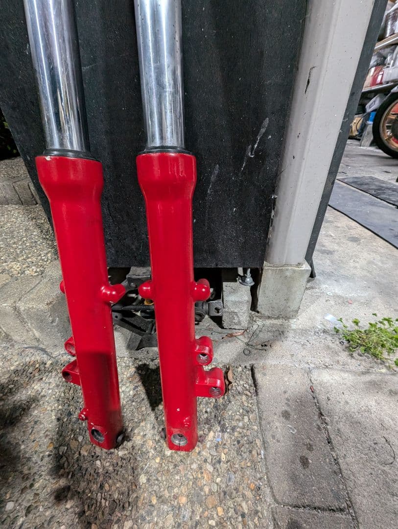 ゼファー400 フロントフォーク