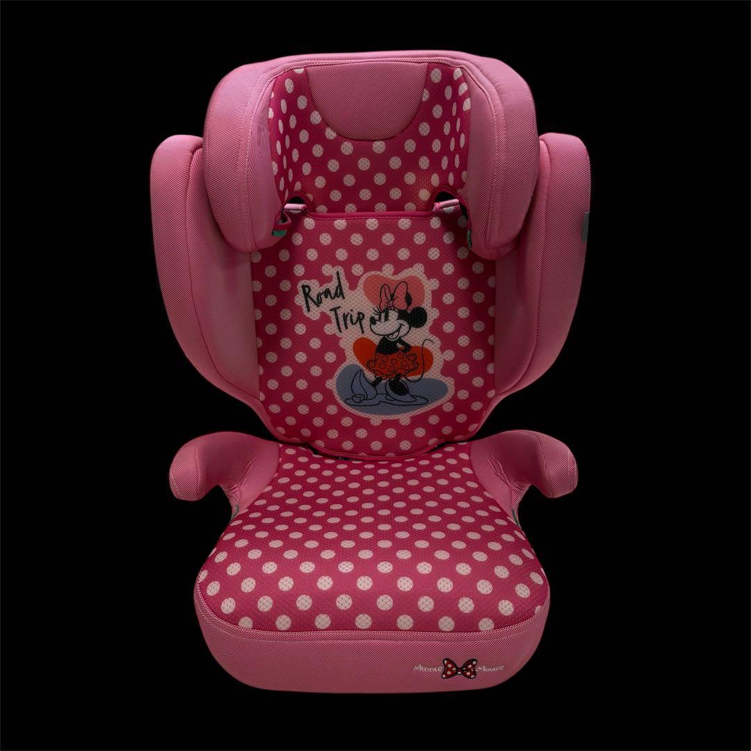 【期間限定割引】美品 ディズニー ハイバックジュニアシート ミニーマウスデザイン