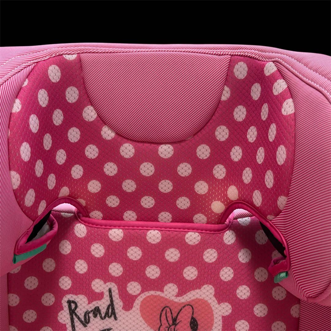 【期間限定割引】美品 ディズニー ハイバックジュニアシート ミニーマウスデザイン