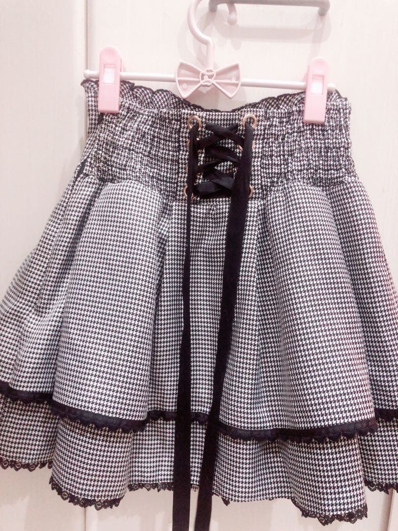 リズリサ♥2連リボンベルトスカパン♥グレー