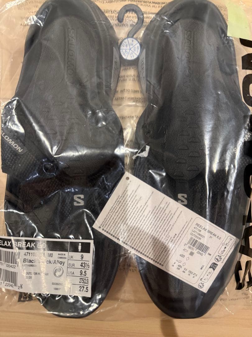 【27.5cm】 Salomon / REELAX BREAK 6.0 ブラック