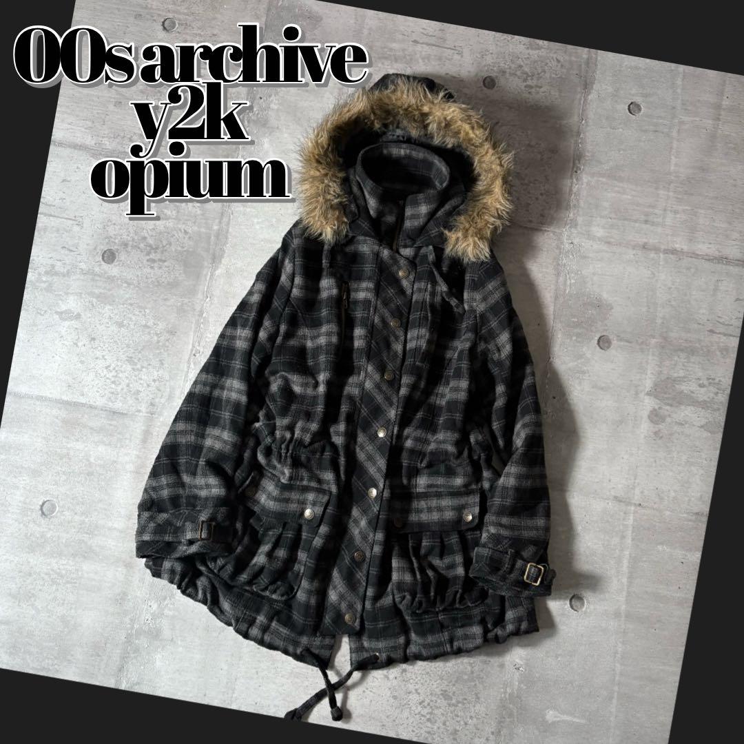 ジャケット・アウター 00s archive ombre check far jacket y2k