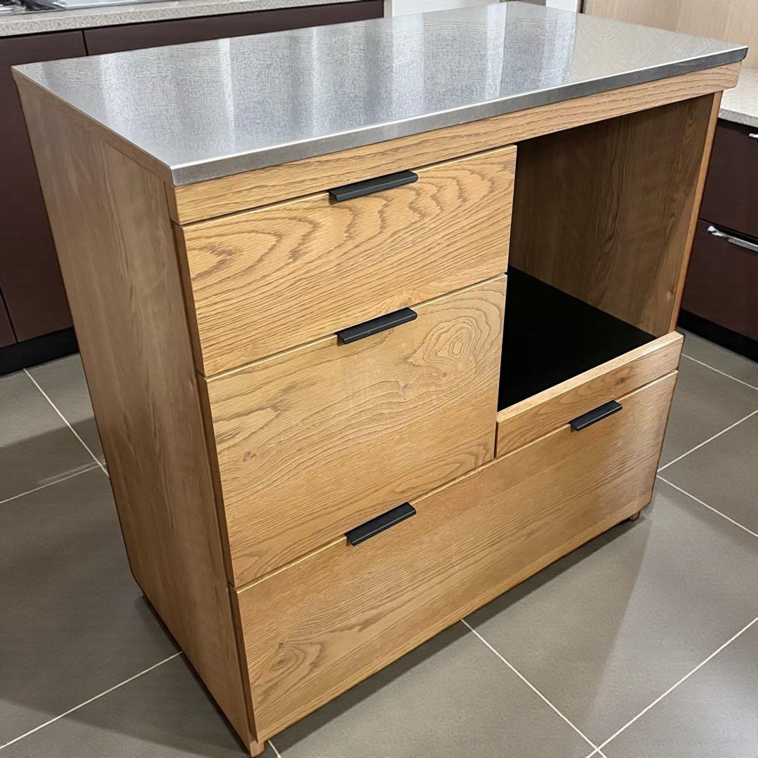 unico ウニコ ADDAY アディ キッチンカウンター　W820 食器棚