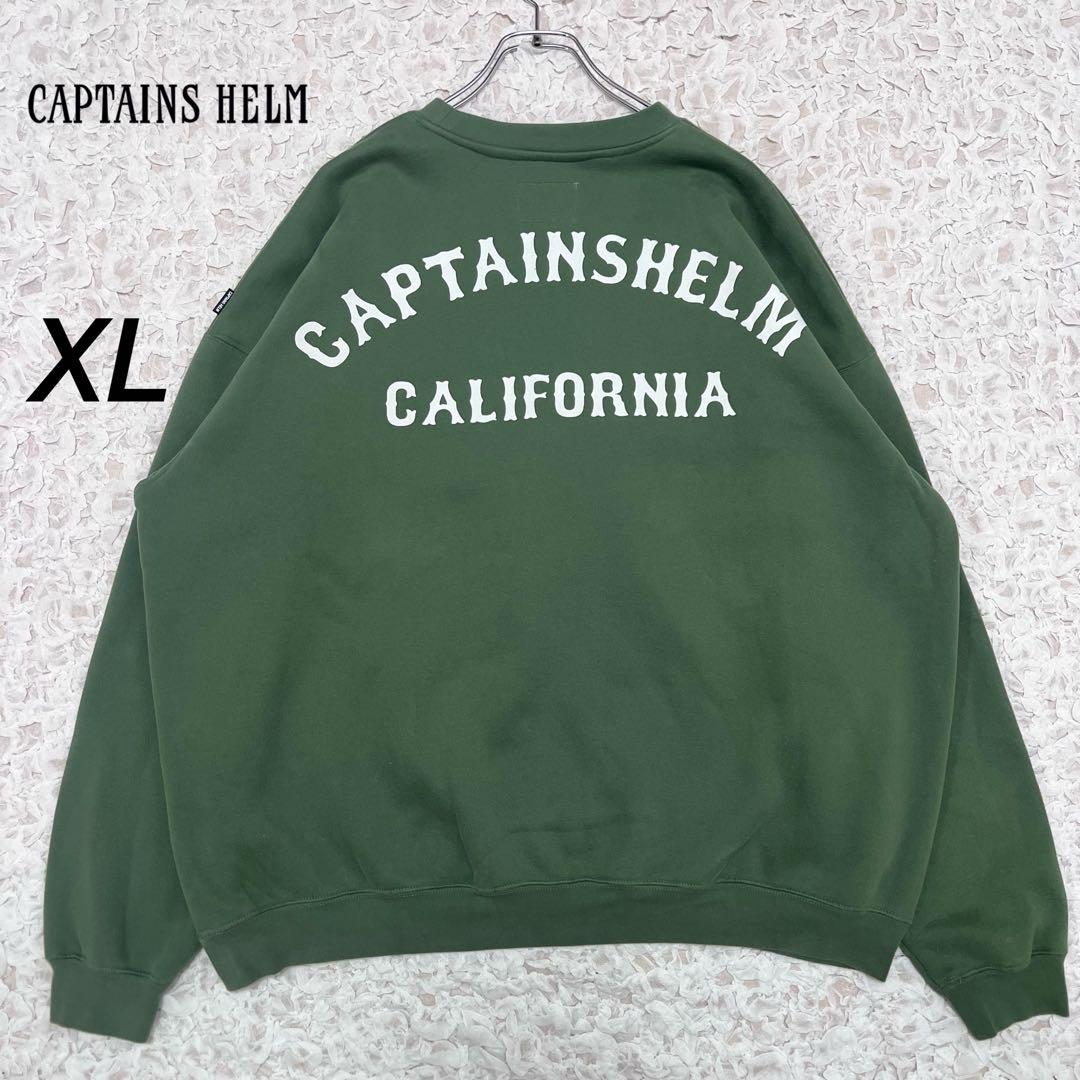 『CAPTAINS HELM』　スウェット　california 緑　【XL】