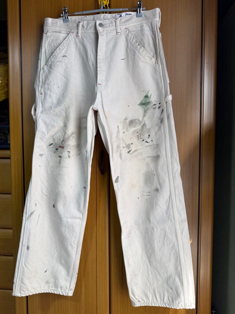 CHALLENGER ペインターパンツ LARGE ホワイト