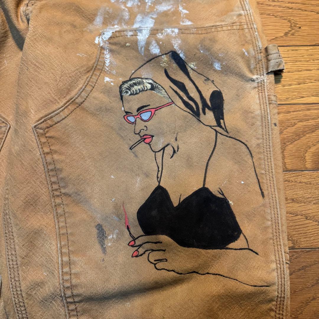 k*k様 カーハートダブルニー　ハンドペイント