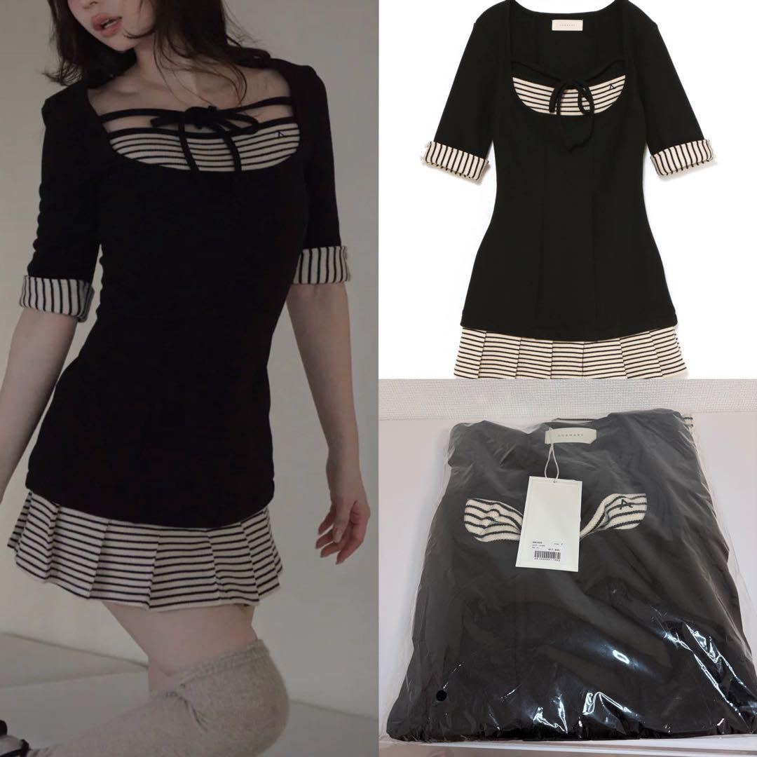 定価以下　andmary ♡ Aiden pleats mini dress