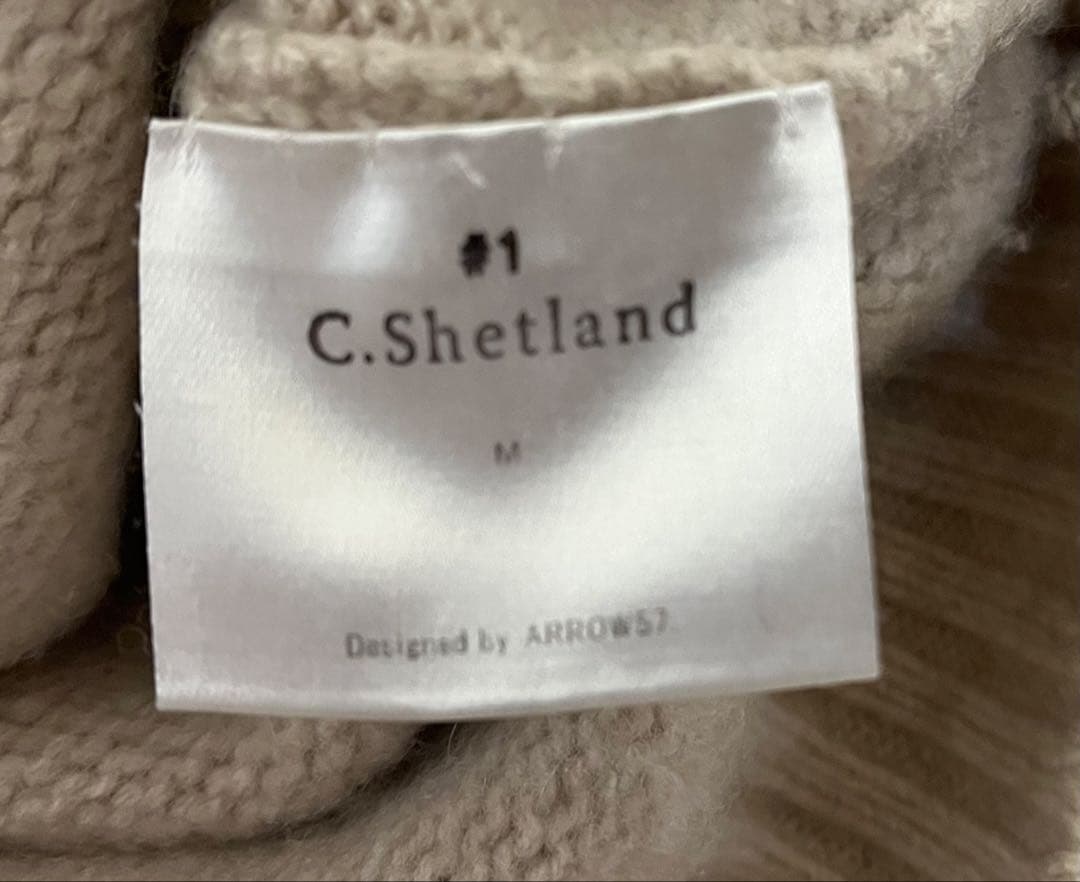 【8686E】田中さんのセーター　C.Shetland ベージュ