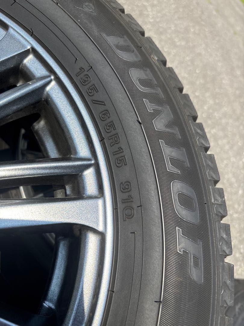 スタッドレス　4本セット195/65R15 15×6J PCD43 5H100