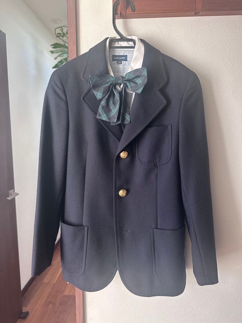 Ralph Lauren ネイビー ジャケットとシャツ　150