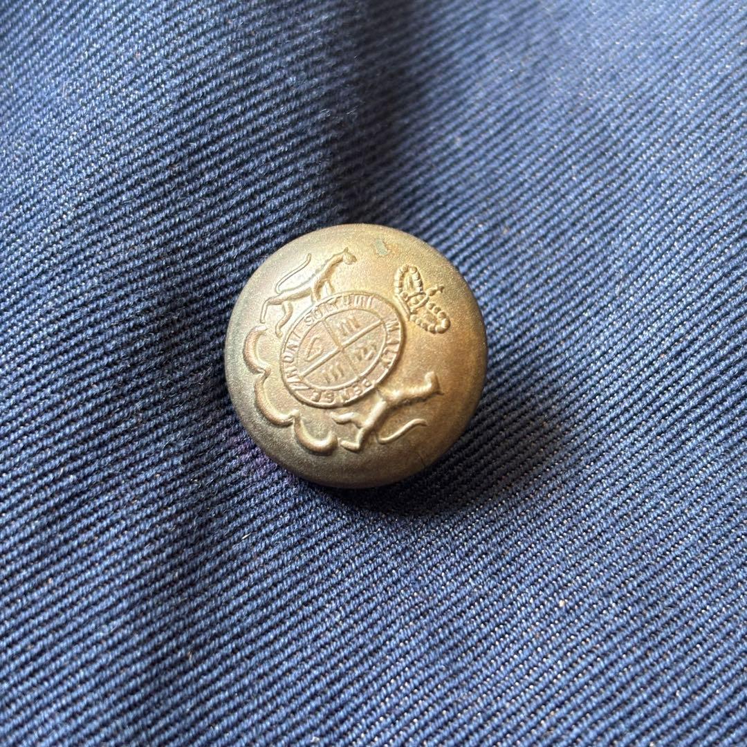 LARDINI ラルディーニ リネンコットン ダブル 紺ブレザー 金ボタン