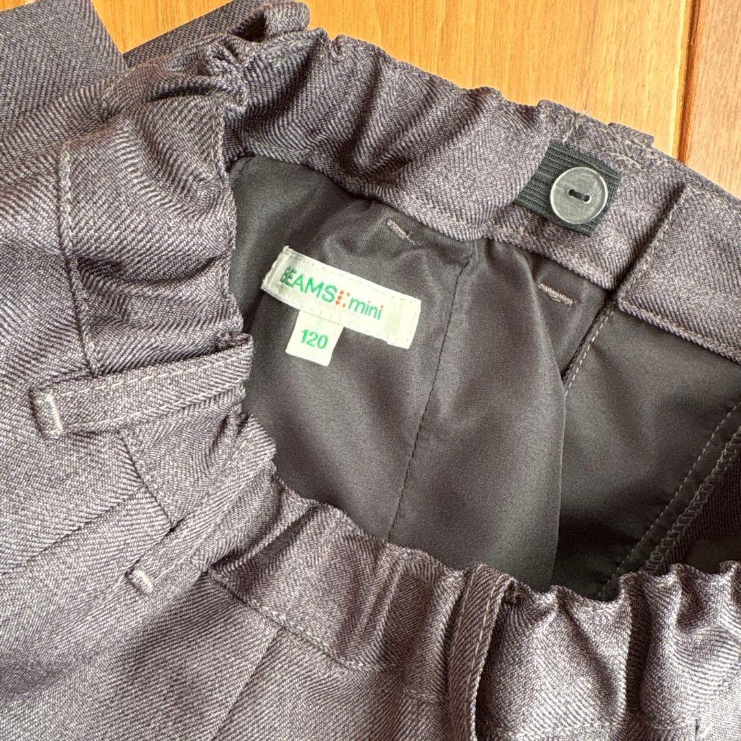 BEAMS mini セレモニー スーツ セットアップ 120 チャコール