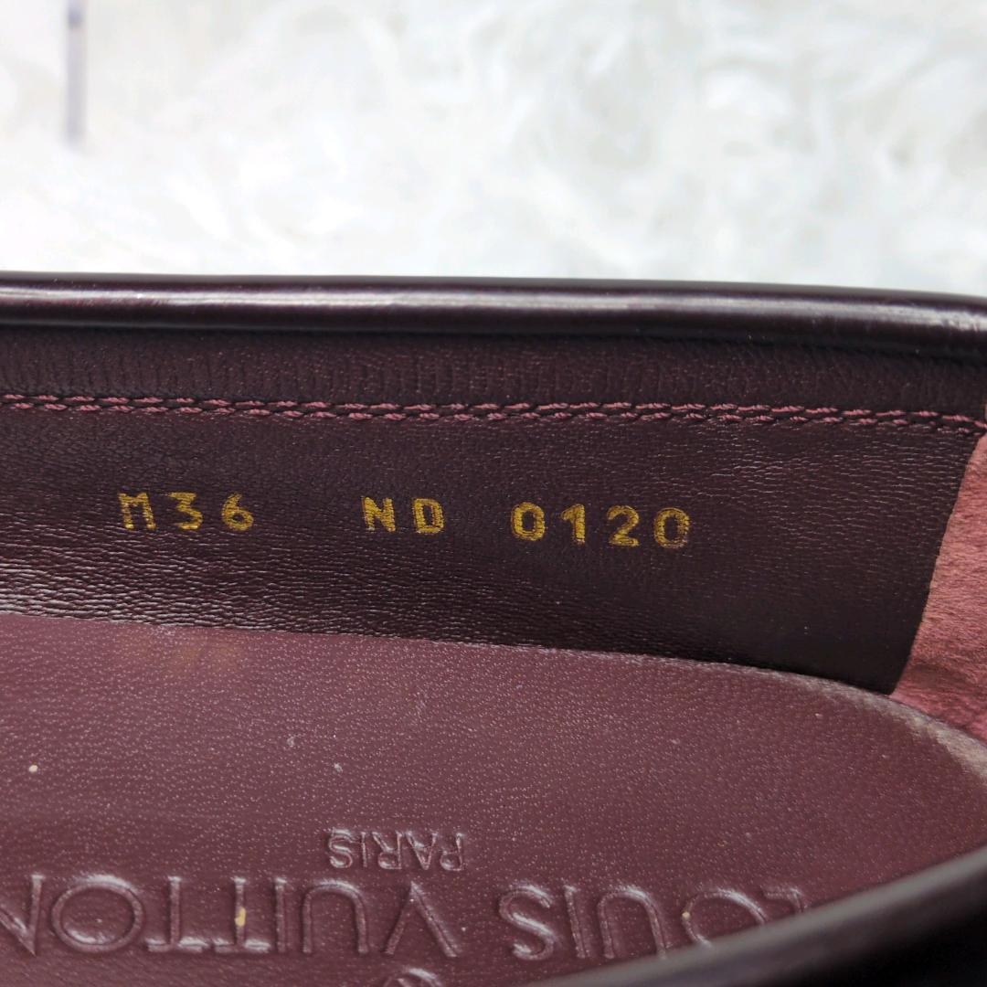 LOUIS VUITTON ドライビングシューズ ダークブラウン36 レディース