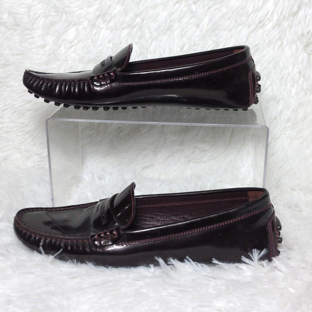 LOUIS VUITTON ドライビングシューズ ダークブラウン36 レディース