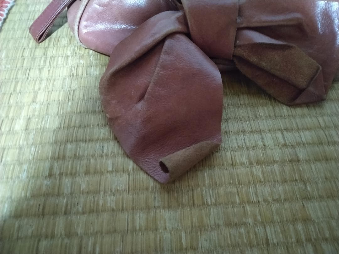 Vivienne Westwood ブラウンピンクレザー ハンドバッグ