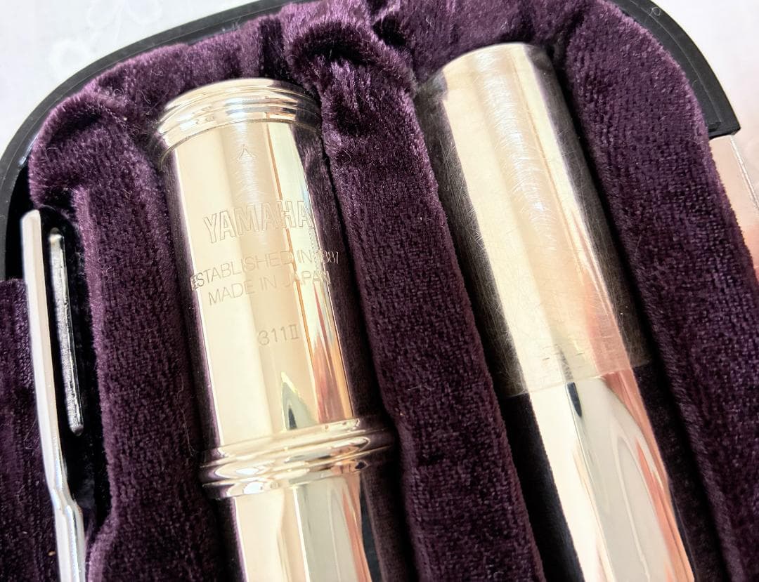 【美品】 YAMAHA フルート YFL-311Ⅱ 頭部管銀製 Eメカ付 日本製