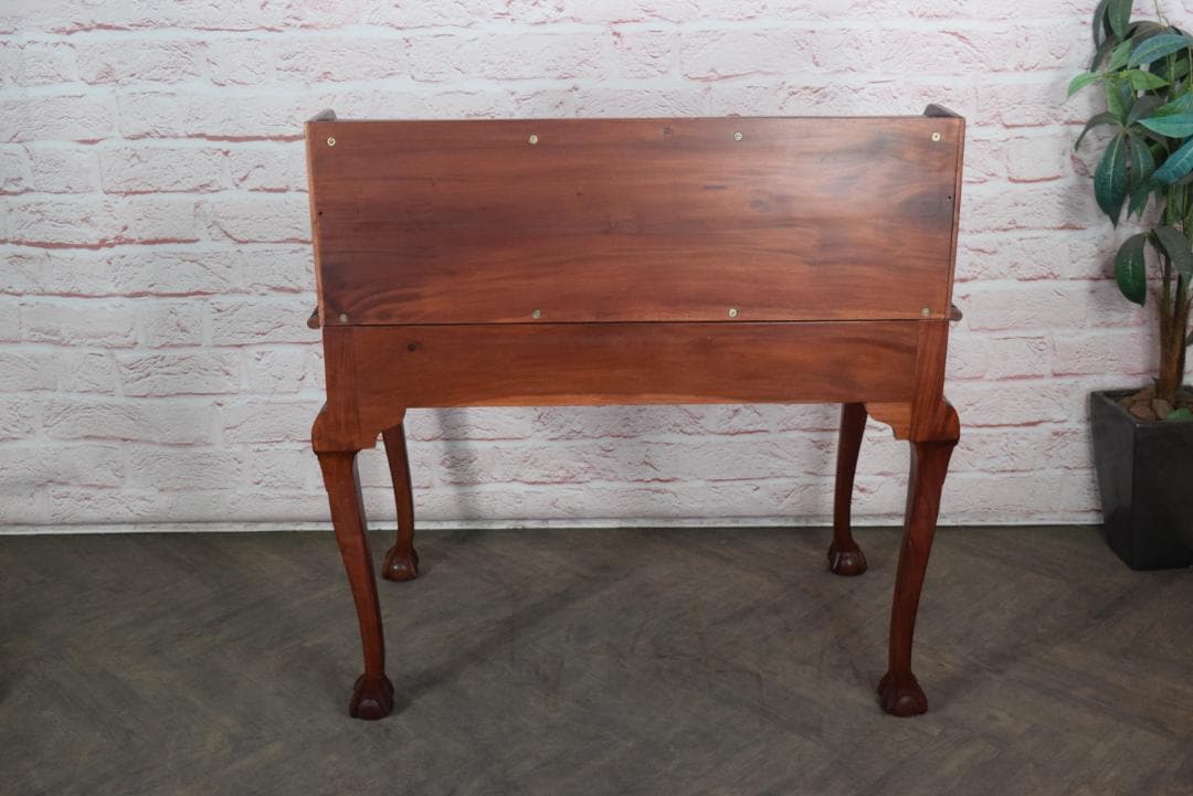 イギリス製 ライティングデスク 高級マホガニー材 チッペンデール