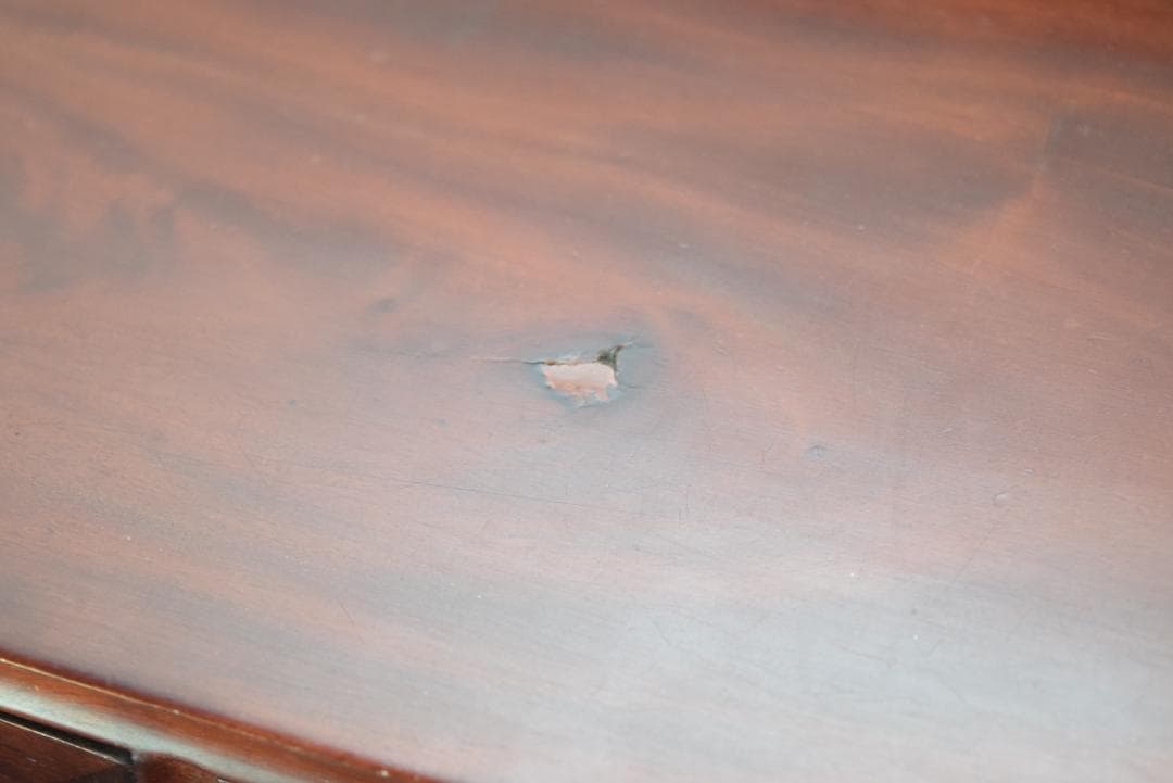 イギリス製 ライティングデスク 高級マホガニー材 チッペンデール