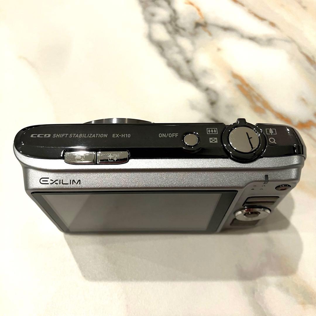 【動作確認品】CASIO EXILIM デジタルカメラ EX-H10 シルバー