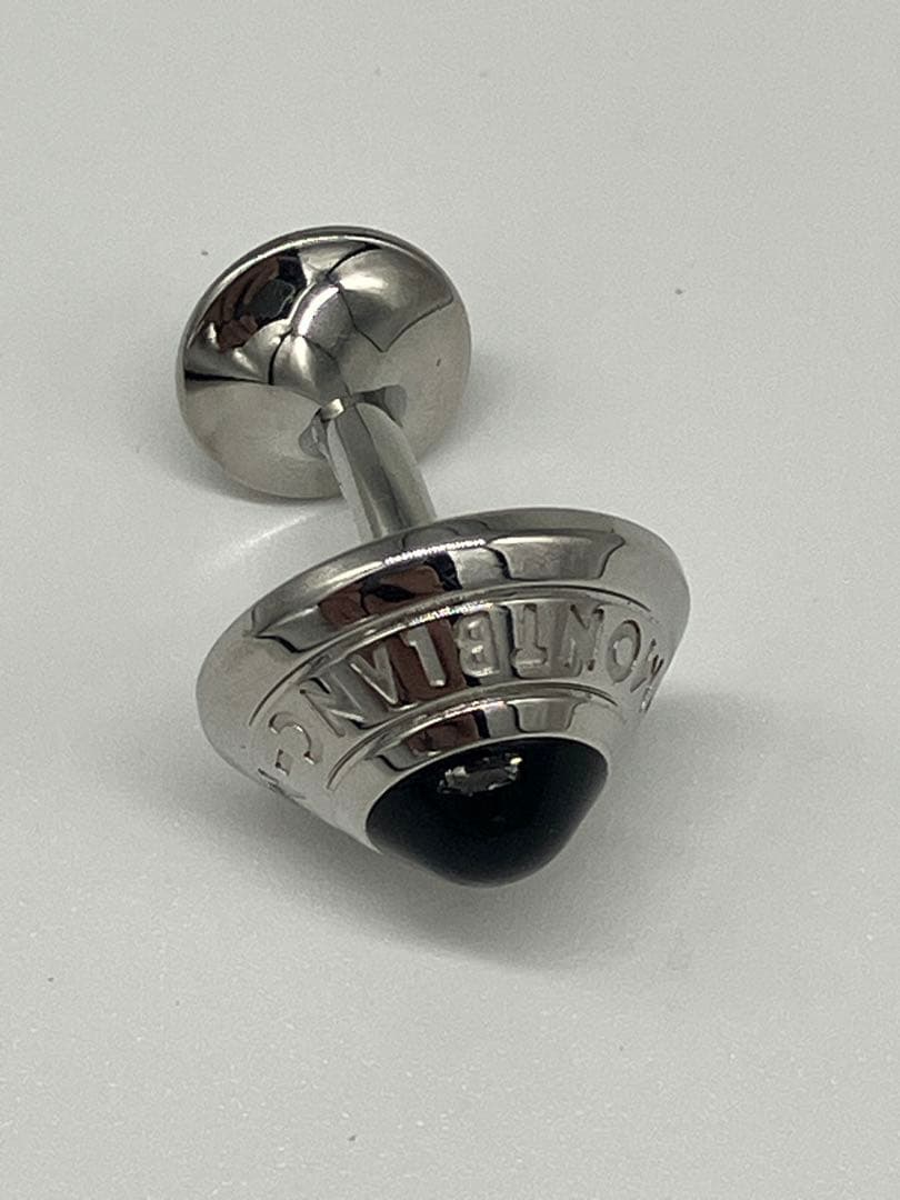 Montblanc カフリンクス シルバー ブラックストーン 1個 本体のみ