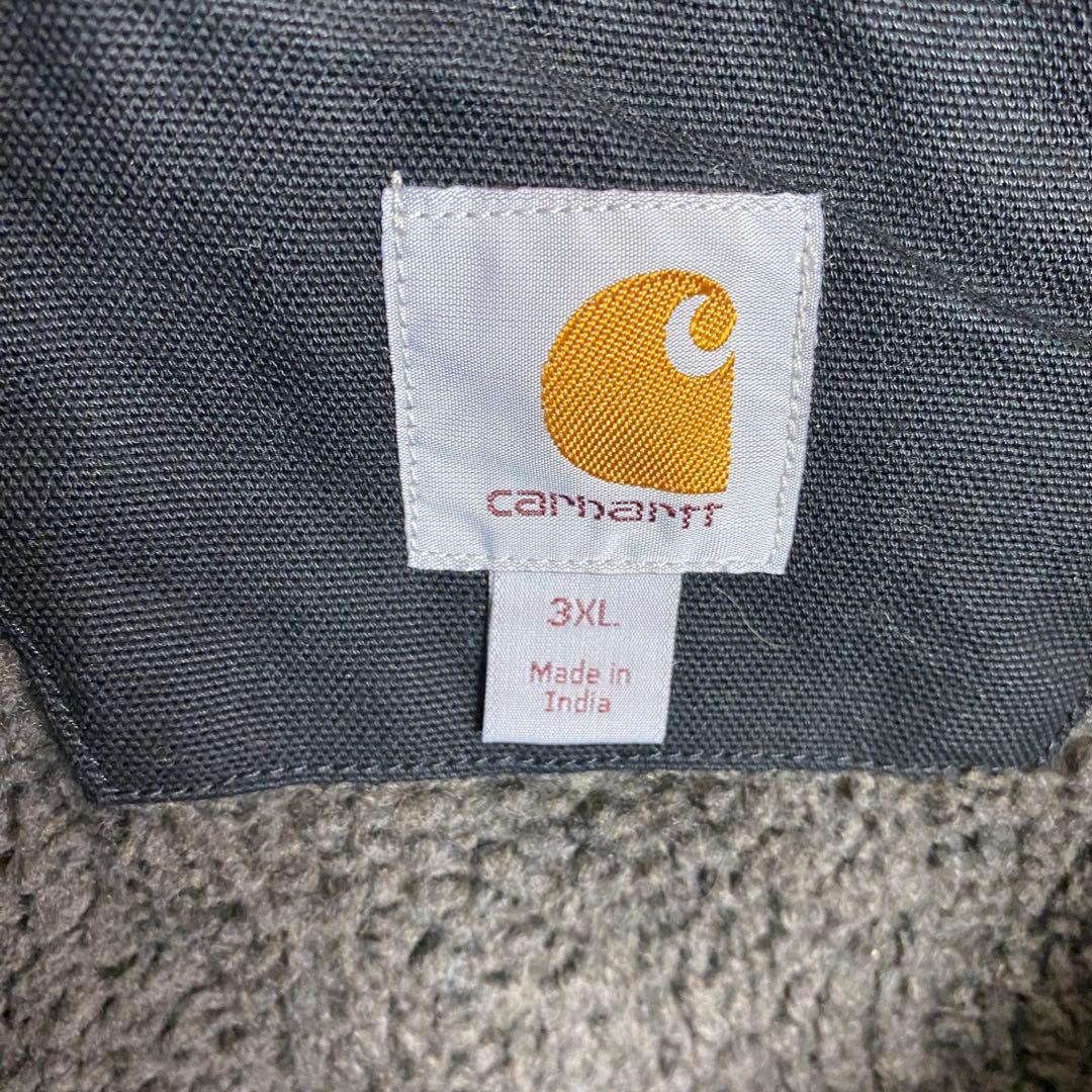 シ*ゲ様 カーハート☆ダックベスト 裏ボア ブラック 黒 ビッグシルエット 古着