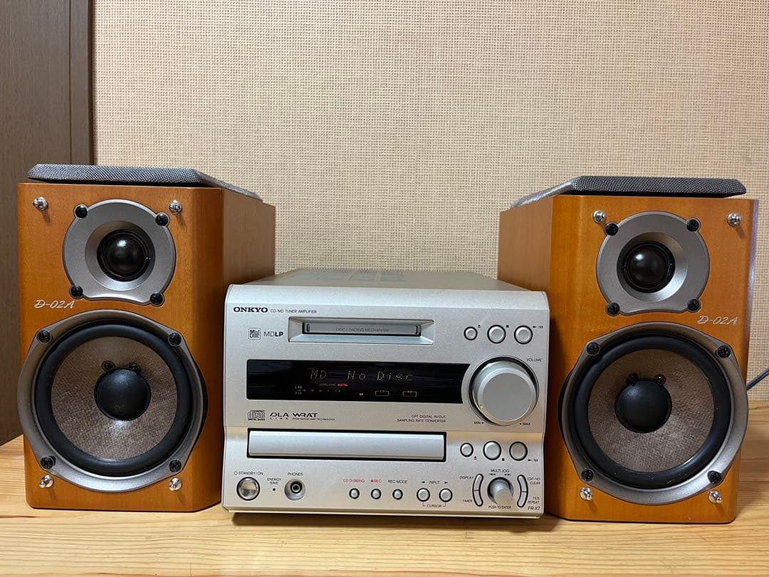 a76/美品★ONKYO ミニコンポ CD/MDチューナーFR-X7/D-02A