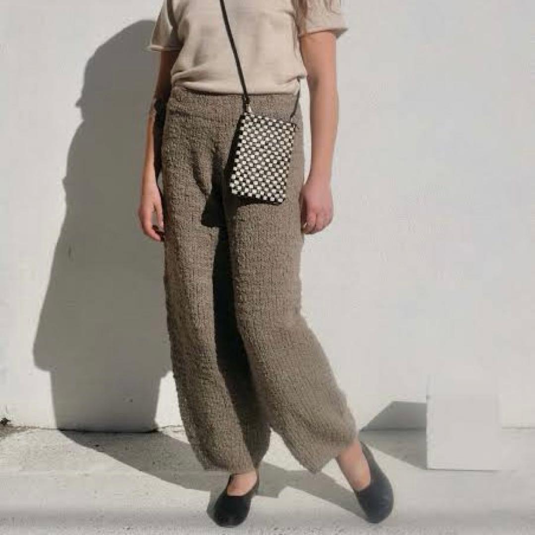 LAUREN MANOOGIAN ハンドニットパンツ ベージュ