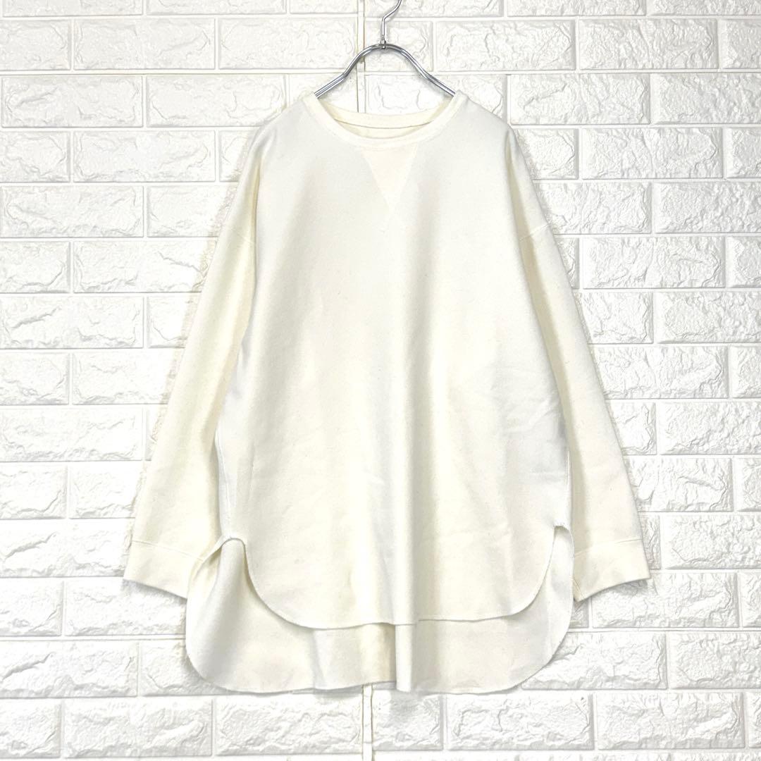 Nori 　s3037　ウィムガゼット【F】白系 Vガゼット長袖プルオーバ