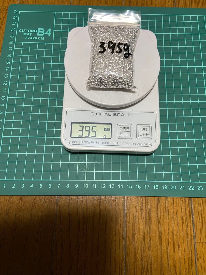 純銀 約395g 笹吹き 素材 SV999 Silver 貴金属 地金