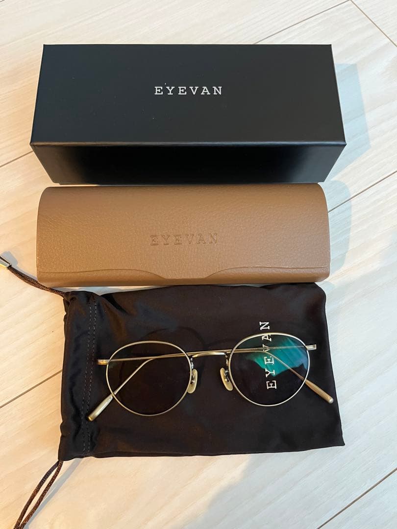 EYEVAN ラウンド サングラス ブラウンレンズ