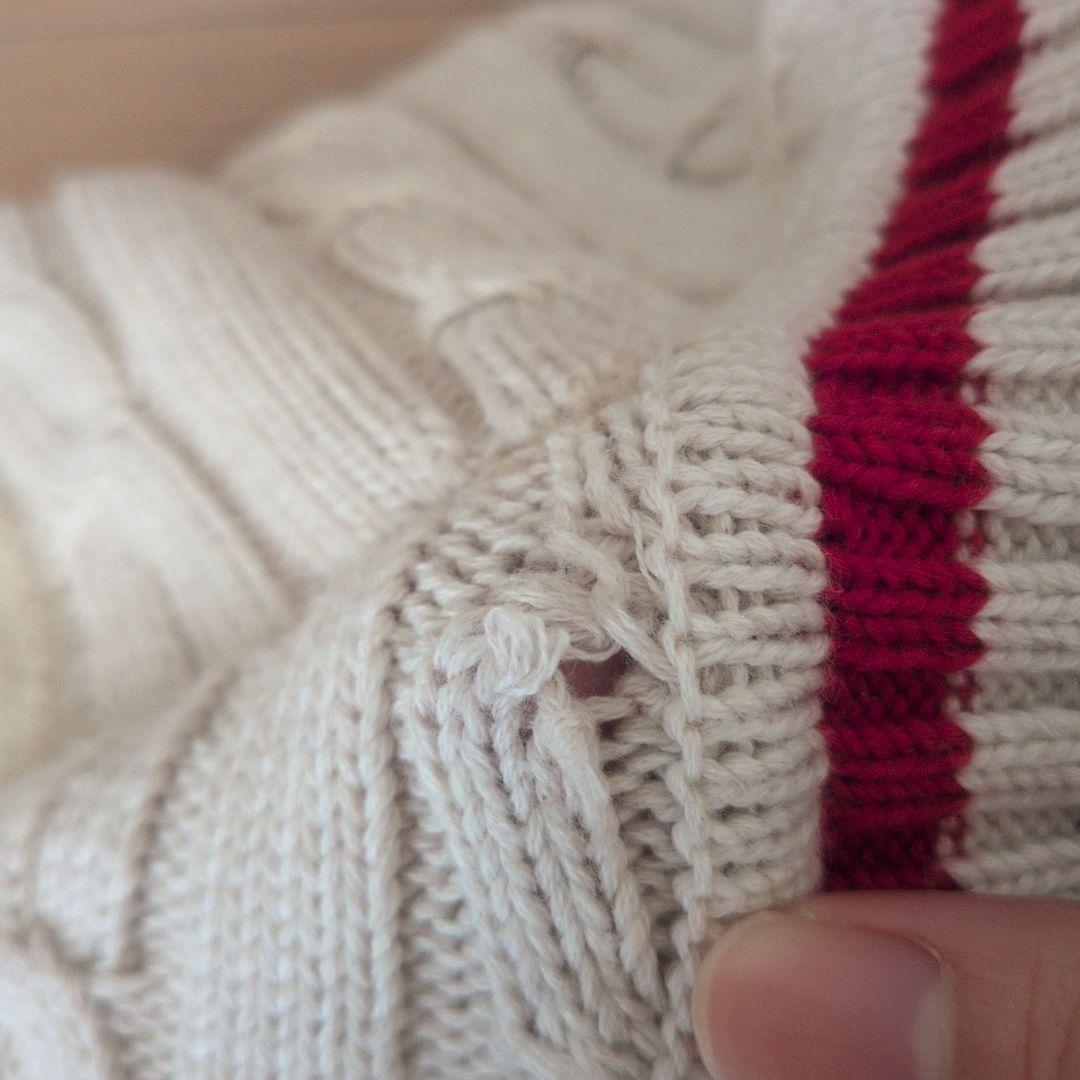 最終値下げ!!マルタン・マルジェラ ケーブルニット Vネックセーター サイズS