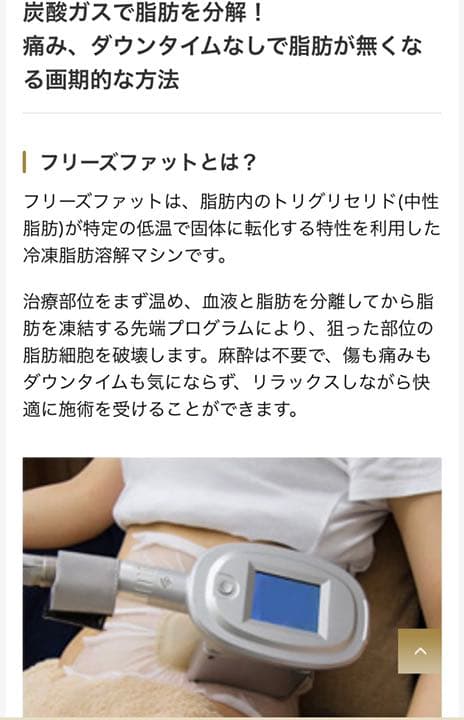 冷凍脂肪溶解 フリーズファット