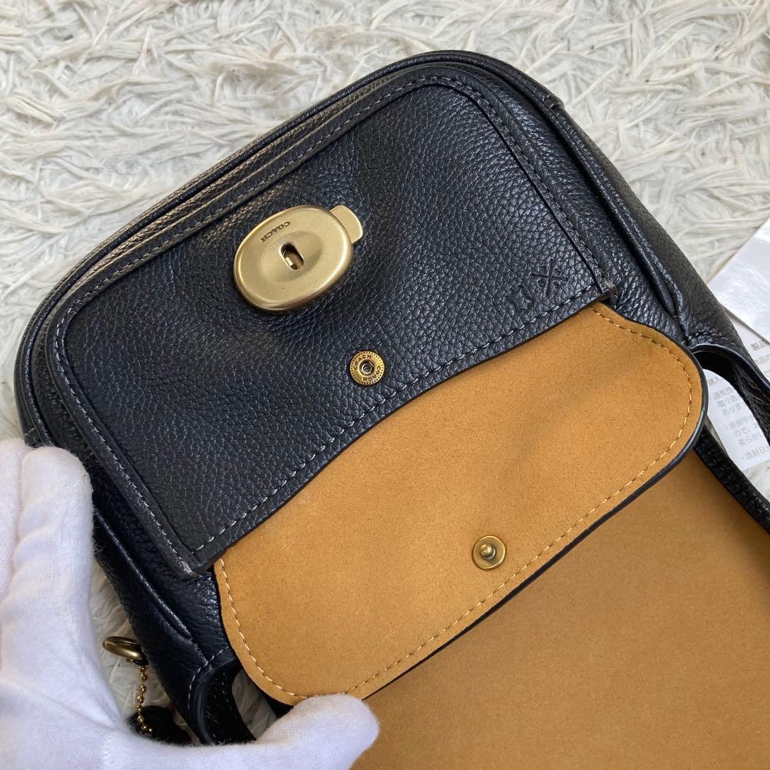 極美品 COACH コーチ タビー 19 メッセンジャー ブラック CJ846