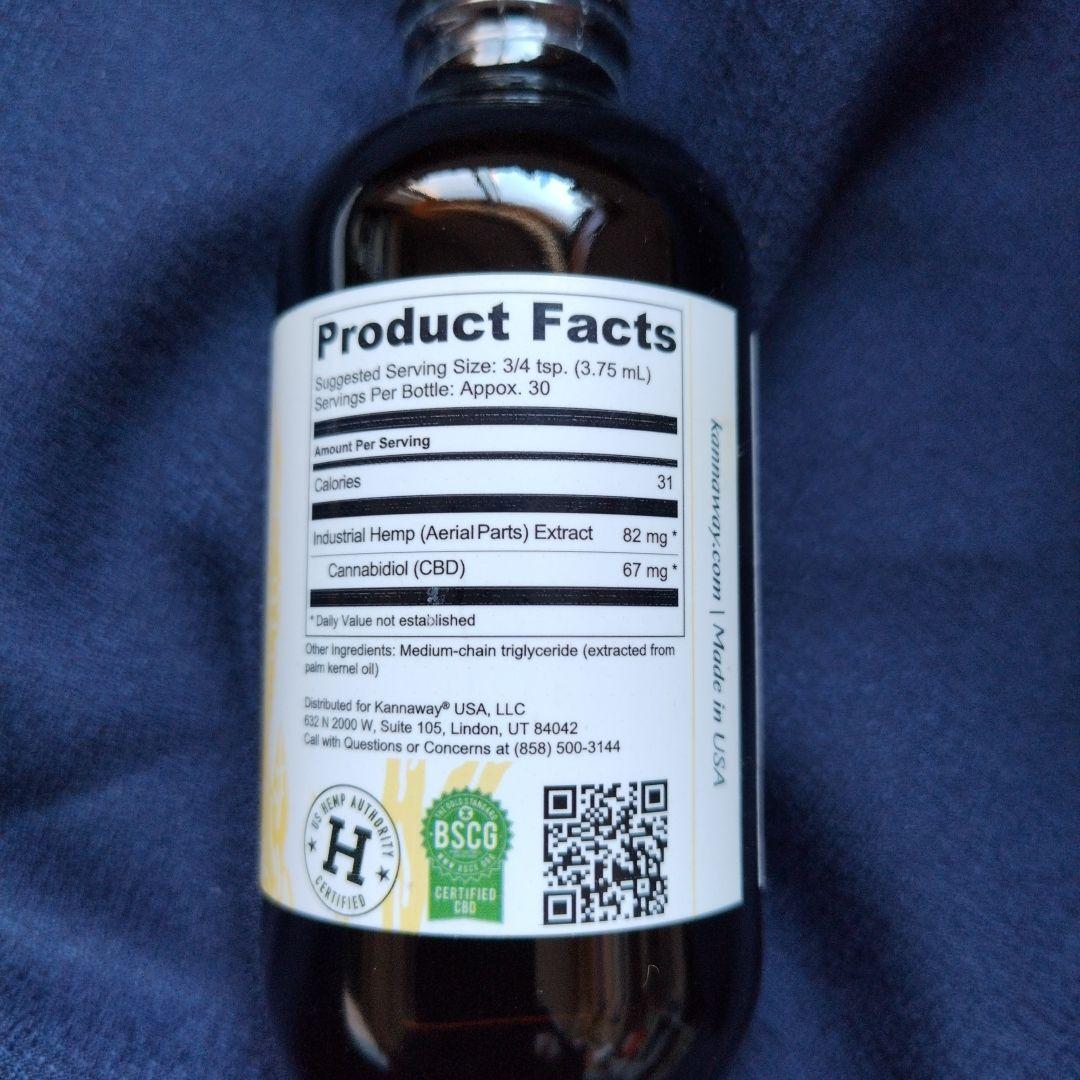 キャナウェイPure Gold CBDオイル 2000mg 120mL